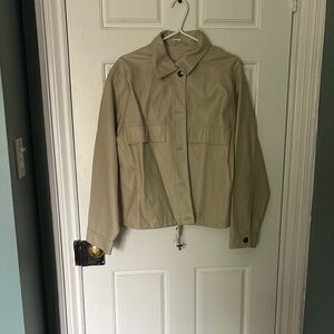 Max Studios Faux Leather Jacket